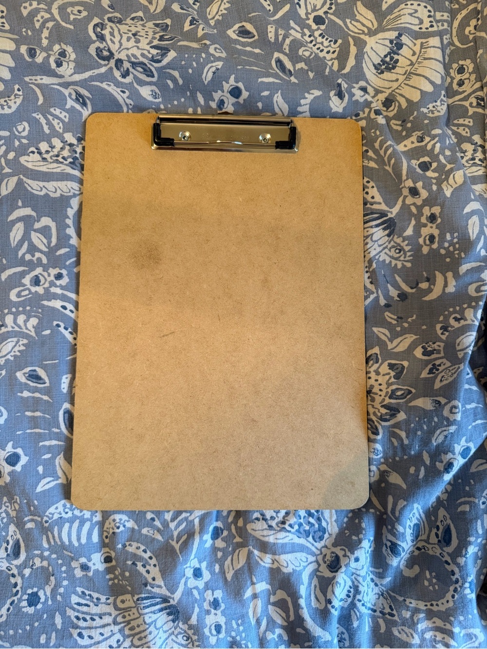 Brown Clipboard Board with Metal Clip